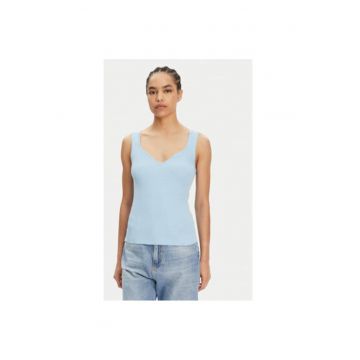 Top dama  10326450 - Viscoza/Poliester - Albastru deschis