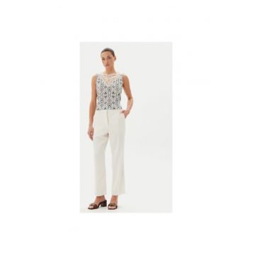 Top dama  15296246 - Poliester - Ecru