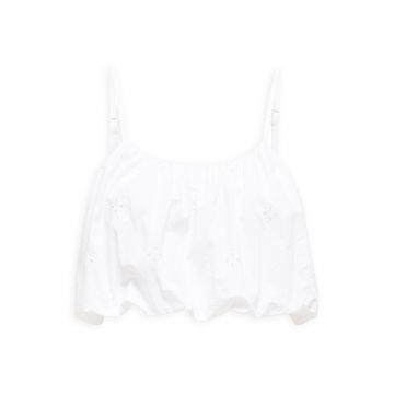 Top dama  15342566 - Bumbac organic/Bumbac - Alb