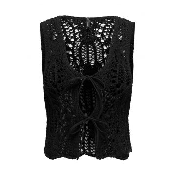 Top dama  15343882 - Bumbac/Poliester - Negru