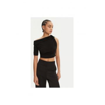 Top dama  24E241JS1582032 - Bumbac - Negru