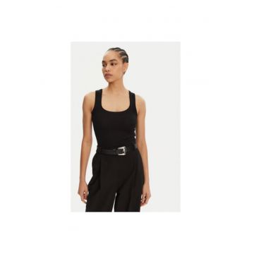 Top dama  24H243TO0992381 - Viscoza/Poliester - Negru