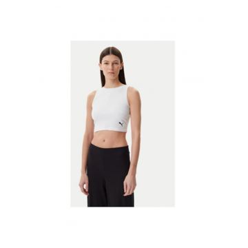 Top dama  629765 - Bumbac/Poliester reciclat - XL INTL - Alb