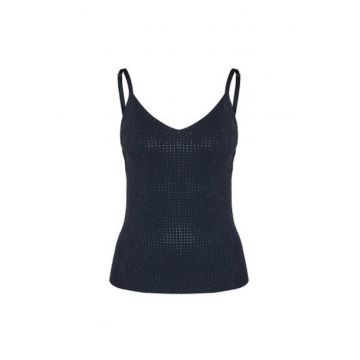 Top dama  FR25ST4006K410J9 - Viscoza/Poliamida - Bleumarin