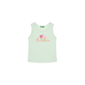 Top pentru fete  3I1XGH012 - Bumbac - Verde
