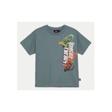 Tricou baieti  12011428 - Bumbac organic - Verde