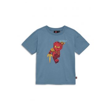 Tricou baieti  12011457 - Bumbac organic - Albastru