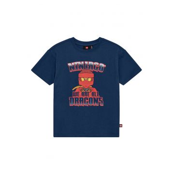 Tricou baieti  12011459 - Bumbac organic - Bleumarin