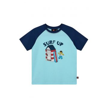 Tricou baieti  12011472 - Bumbac organic - Albastru