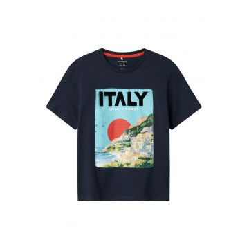 Tricou baieti  13241224 - Bumbac organic/Bumbac - Bleumarin
