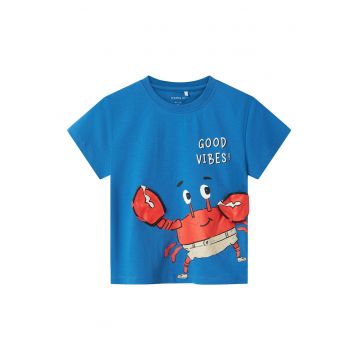 Tricou baieti  13241295 - Bumbac organic/Bumbac - Albastru