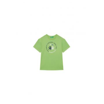 Tricou baieti  3I1XC10N3 - Bumbac organic - Verde