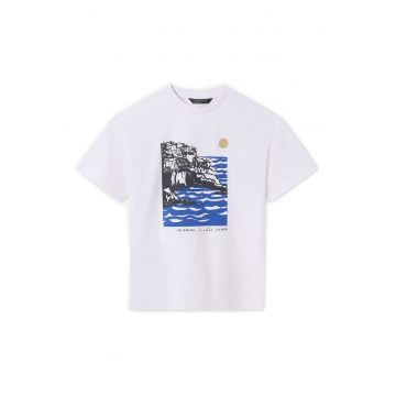 Tricou baieti  6006 - Bumbac - Alb