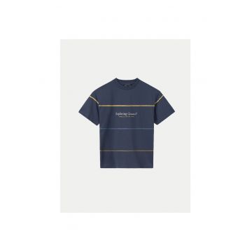 Tricou baieti  6008 - Bumbac - Bleumarin