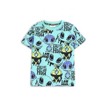 Tricou baieti  WC5143201CBK - Bumbac - Turcoaz