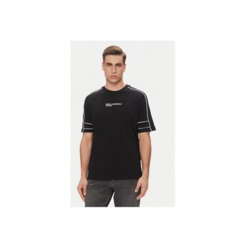 Tricou barbati  A2M17052 - Bumbac organic - Negru