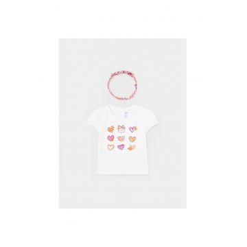 Tricou copii -  12440 - Alb - Bumbac