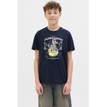 Tricou cu imprimeu logo si grafic