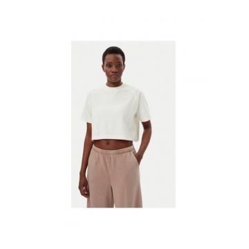 Tricou dama  100214091 - Bumbac - Ecru