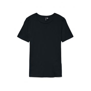 Tricou dama  10323755 - Bumbac organic - Negru