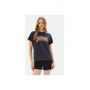 Tricou dama  112362783 - Bumbac - Negru