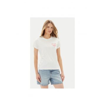 Tricou dama  112363635 - Bumbac - Alb