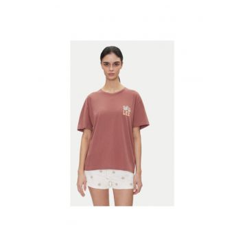 Tricou dama  112363834 - Bumbac - Roz