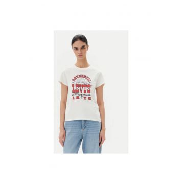 Tricou dama  17369-3024 - Bumbac - Alb