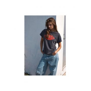 Tricou dama  27030135 - Bumbac - Gri