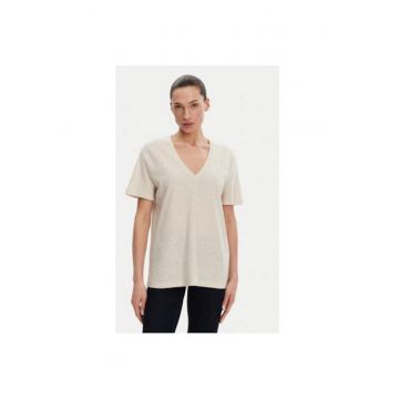 Tricou dama  53-2148 - In/Bumbac - Bej