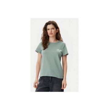 Tricou dama  723653-04 - Bumbac - XL INTL - Verde