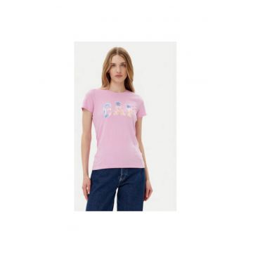 Tricou dama  776775-06 - Bumbac - Roz