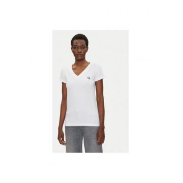Tricou dama  A2W17097 - Bumbac - Alb