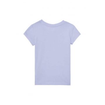 Tricou dama  albastru bumbac