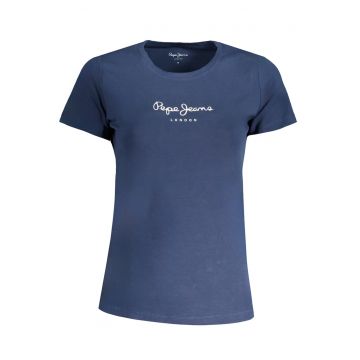 Tricou dama  Virginia - maneci scurte - bumbac/elastan - bleumarin