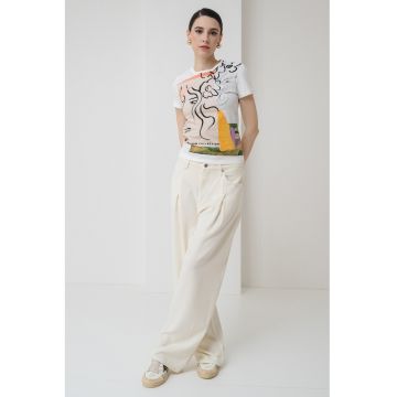 Tricou din amestec de bumbac cu imprimeu grafic