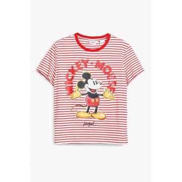 Tricou din bumbac cu imprimeu cu Mickey Mouse