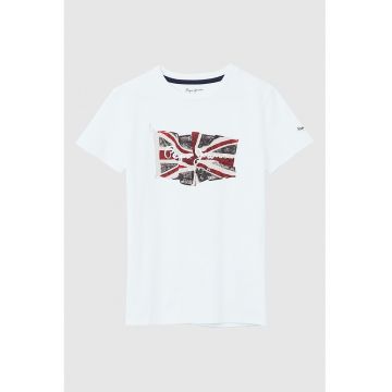 Tricou din bumbac cu imprimeu logo