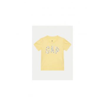 Tricou fete  736118-00 - Bumbac - Galben