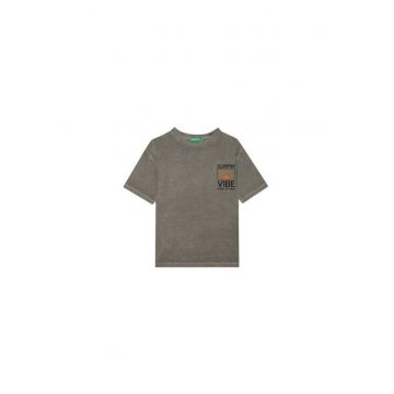 Tricou pentru baieti  3PCMC10N7 - Bumbac - Gri