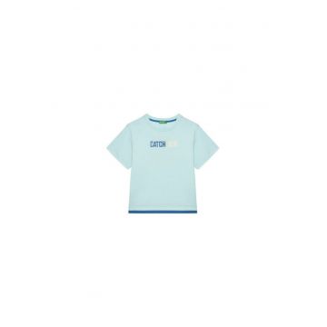 Tricou pentru baieti  3SLUG10JF - Bumbac - Albastru