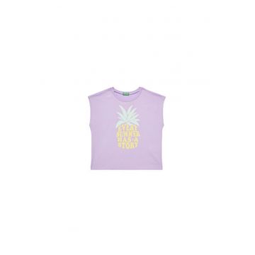 Tricou pentru fete  3JERC10PB - Bumbac - Mov