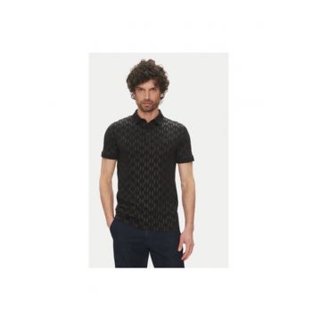 Tricou Polo barbati  745070 552251 - Bumbac organic - 3XL INTL - Negru