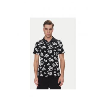 Tricou polo barbati  A2M46036 - Bumbac - Negru