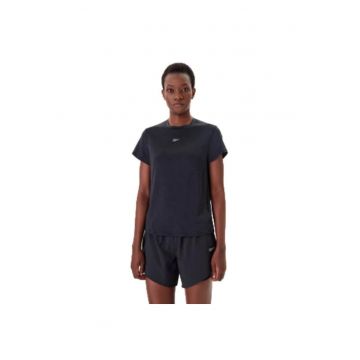 Tricou sport dama -  poliester reciclat/elastan - negru