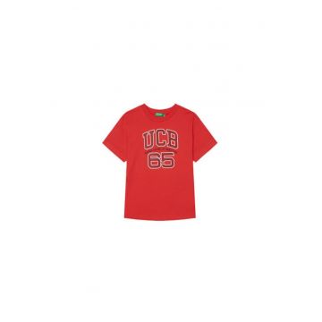 Tricou baieti  3I1XC10OO - Bumbac organic - Rosu