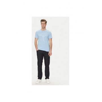 Tricou barbati  10017941 30042432 - Bumbac organic - Albastru