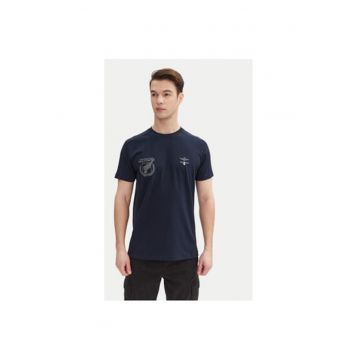 Tricou barbati  251TS2380J674 - Bumbac - Bleumarin