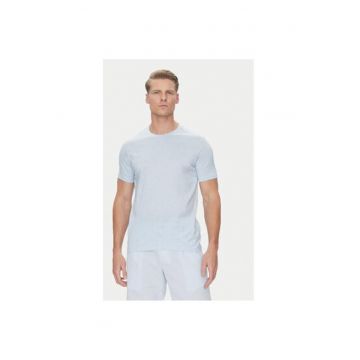 Tricou barbati  25411015 - Bumbac - Albastru deschis