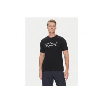 Tricou barbati  25411078 - Bumbac - Negru
